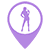 Female Firearms Instructors Purple Icon